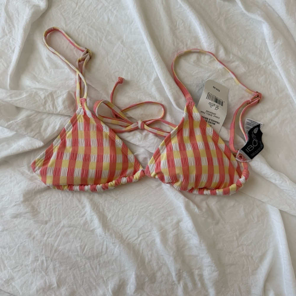 Women’s Bikini Top - Pink & Yellow